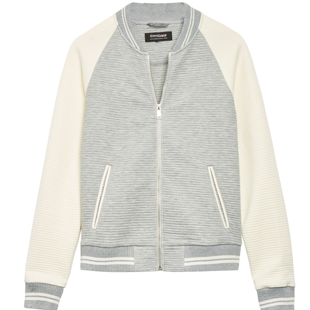 Coffeeshop Teresina Varsity style Ribbed Jacket